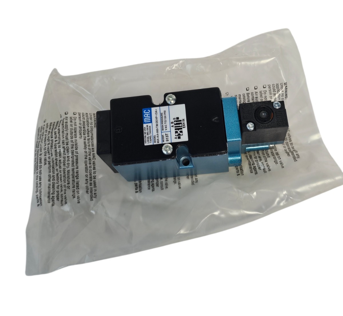 Used NIB MAC 82A-AA-000-TM-DDAP-1DA SOLENOID VALVE 82AAA000TMDDAP1DA