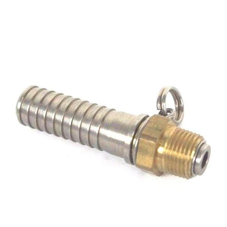 Used LOT OF 16 NEW GENERIC I46E1 BARBED X 1/2" NPT ADAPTER FITTINGS