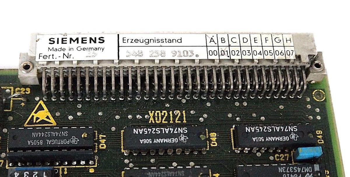 Used SIEMENS 6FX1125-8AC01 CPU MODULE A/8509 546700, GE.548258.0002.01, 5482589103