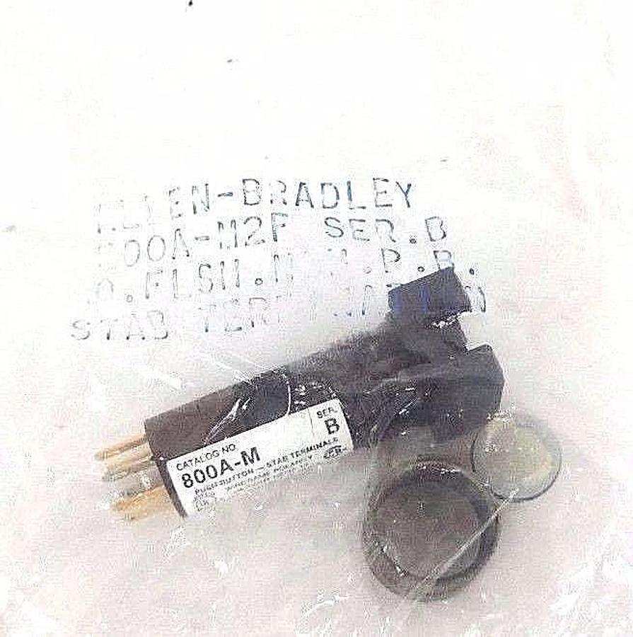 NIB ALLEN BRADLEY 800A-M2FC24 INDICATOR 800AM2FC24, SER. B, .110'X.020'' 5-PCS