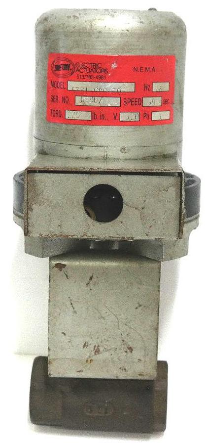 Used TRUE-TORQ 5331-V8Q-39B ELECTRIC VALVE ACTUATOR 225LB-IN 120V 1PH
