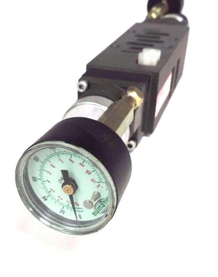 Used NUMATICS I24RQ115JP00000 REGULATOR VALVE I23RQ100JP00000 W/ 214-103 GAUGES