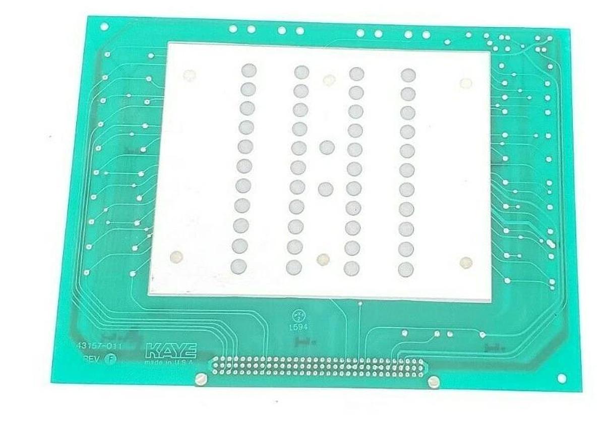 Used ACUREX KAYE 43157-011 PC BOARD 2WIRE INPUT REV. F 43155
