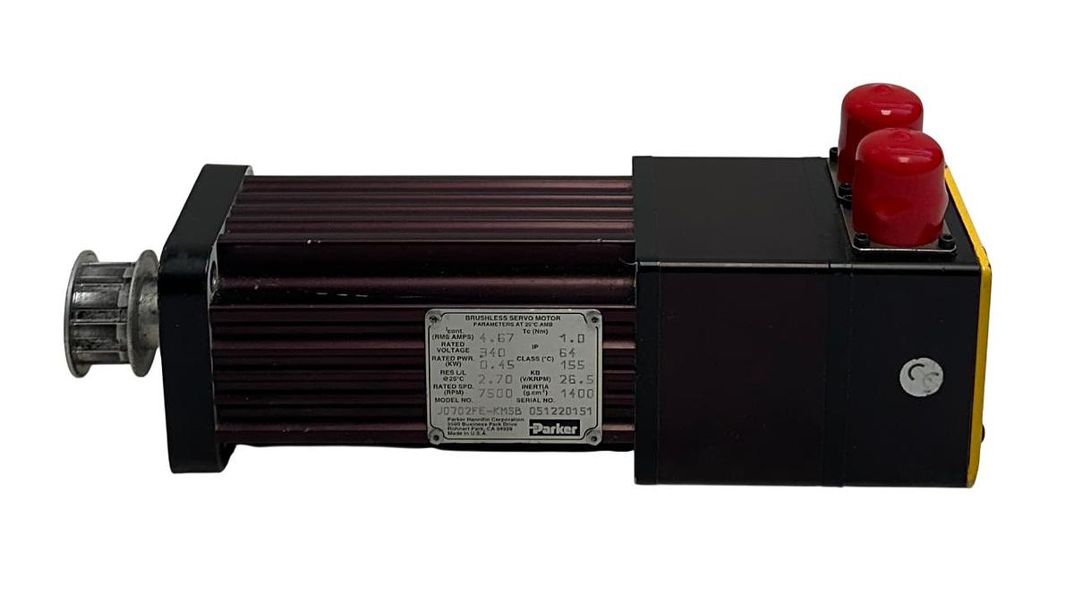 Used PARKER J0702FE-KMSB Gemini J-Series AC SERVO MOTOR 0.45kW 340V IP64 w/BRAKE USNP