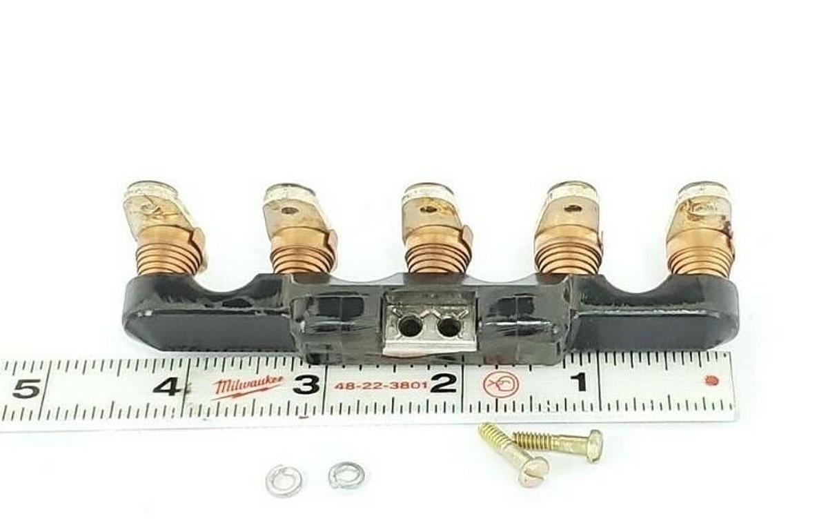 Used NEW ALLEN-BRADLEY X-40604 CROSS BAR CONTACT BLOCK ASSEMBLY, 5NO, 30A, X40604