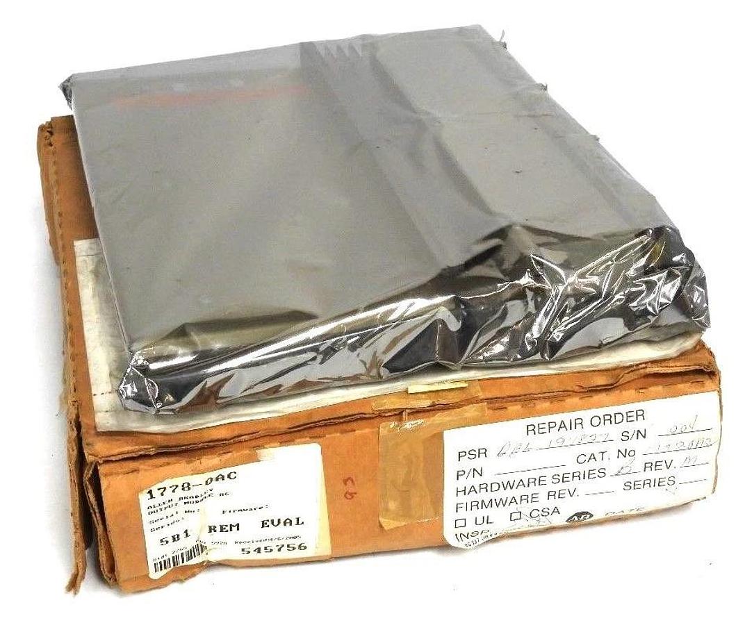 Refurbished REPAIRED ALLEN BRADLEY 1778-OAC OUTPUT MODULE SER. B WITH 1778-OAA