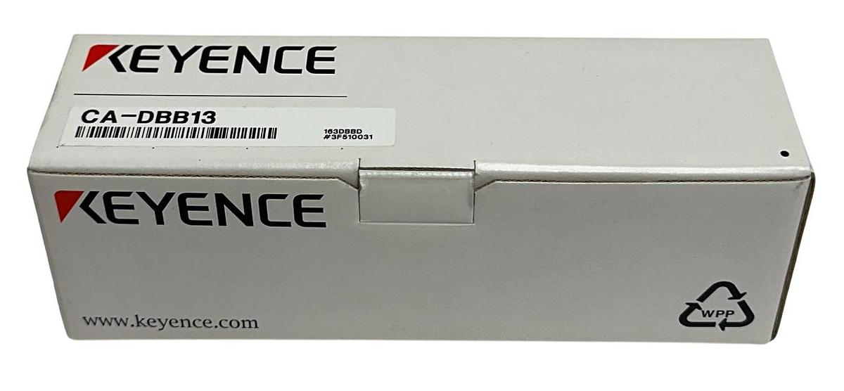 Used KEYENCE CA-DBB13 / CADBB13 OEM BLUE BAR LIGHT 132mm NO PLATE 24VDC 7.3W NSMP