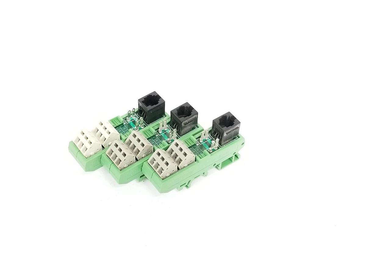 Used LOT OF 3 PHOENIX CONTACT UMK-SE 11 25 VARIOFACE MODULES W/ VALMET 421331-1B