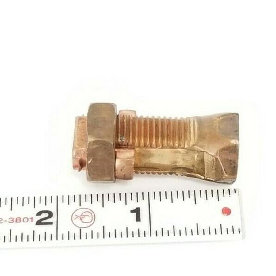 Used NEW THOMAS & BETTS PUC S-1/0 CU 14.SOL-1/0 STR SPLIT BOLT BRASS CONNECTOR