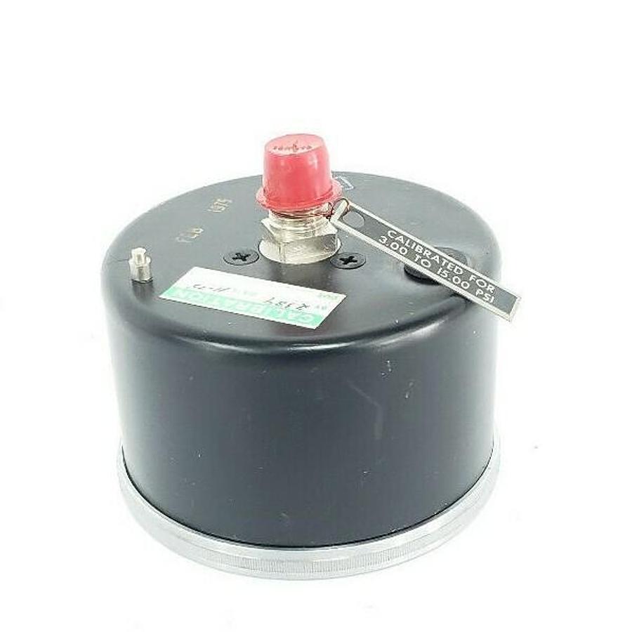 Used MOORE PRODUCTS 0-3000 PSI PRESSURE GAUGE, CALIBRATED FOR 3.00-15.00 PSI