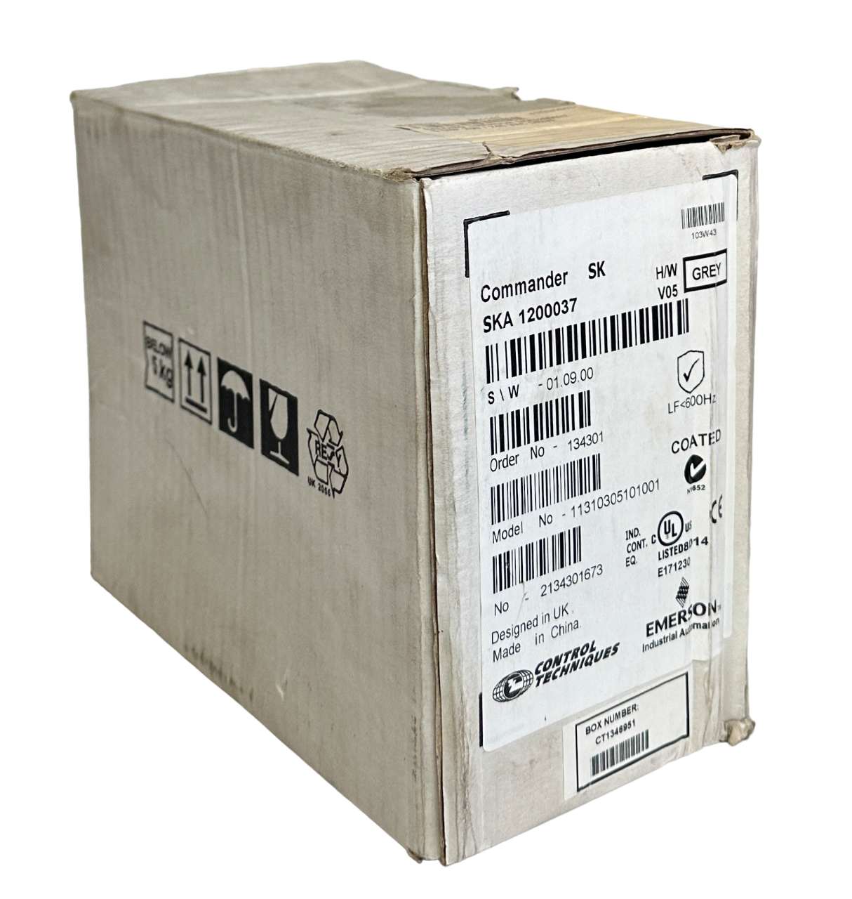 Used CONTROL TECHNIQUES SKA1200037 / 11310305101001 COMMANDER SK DRIVE 0.37kW NSMP