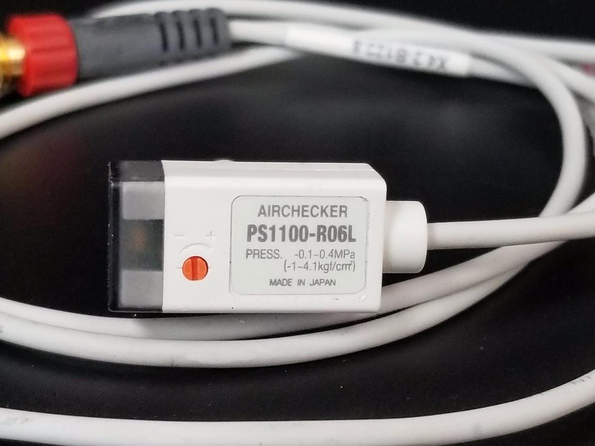 Used NEW SMC PS1100-R06L AIRCHECKER PRESSURE SENSOR -0.1-0.4MPa, PS1100R06L