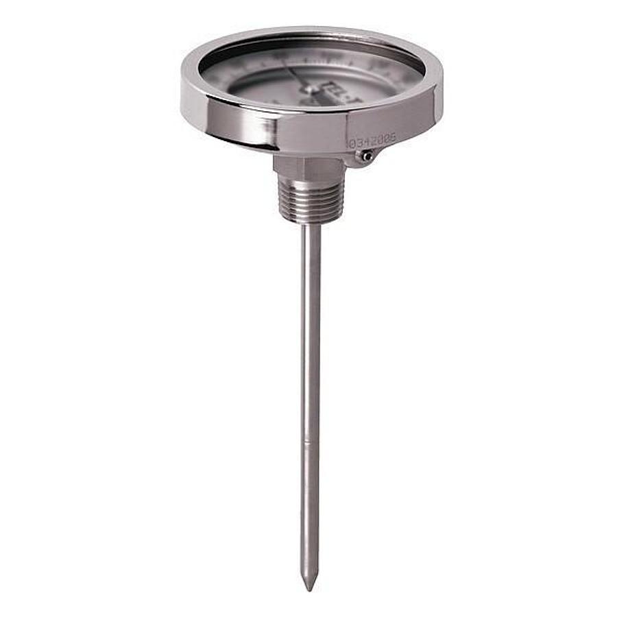 Tel-Tru AA575R 5" Dial 18" Stem 0-200°F 316 Stainless Thermometer - NSMP