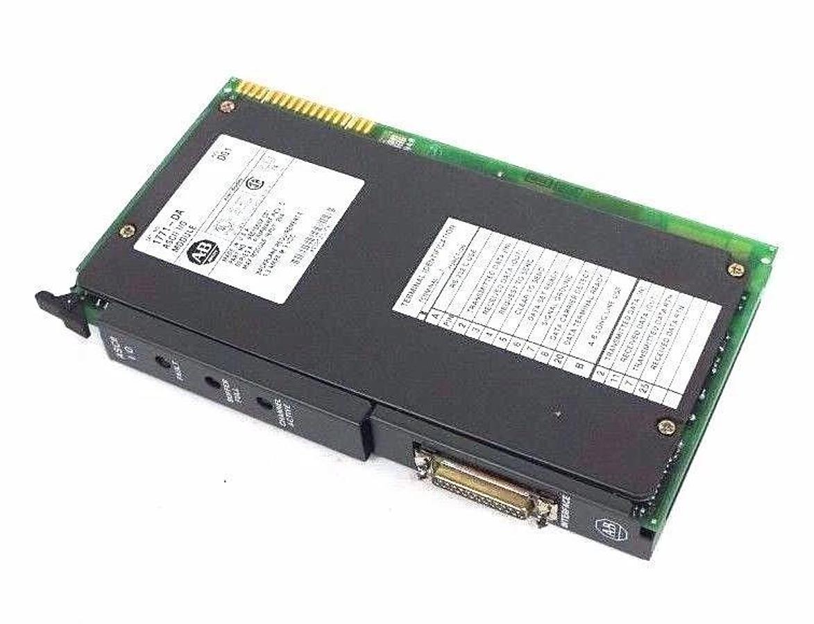 Used NIB ALLEN BRADLEY 1771-DA ASCII I/O MODULE SER. A, CAT REV. D01, F/W REV. C