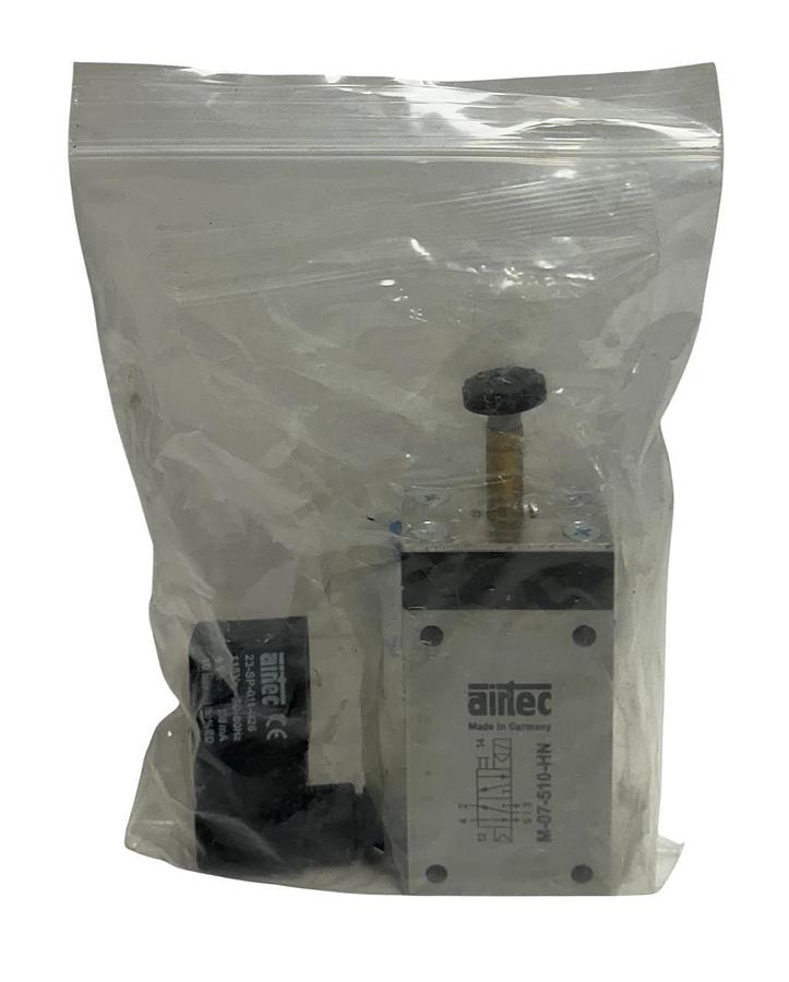 AIRTEC M-07-510-HN / M07510HN SERIES M-07 SOLENOID VALVE 5/2-WAY W/ COIL NSNP