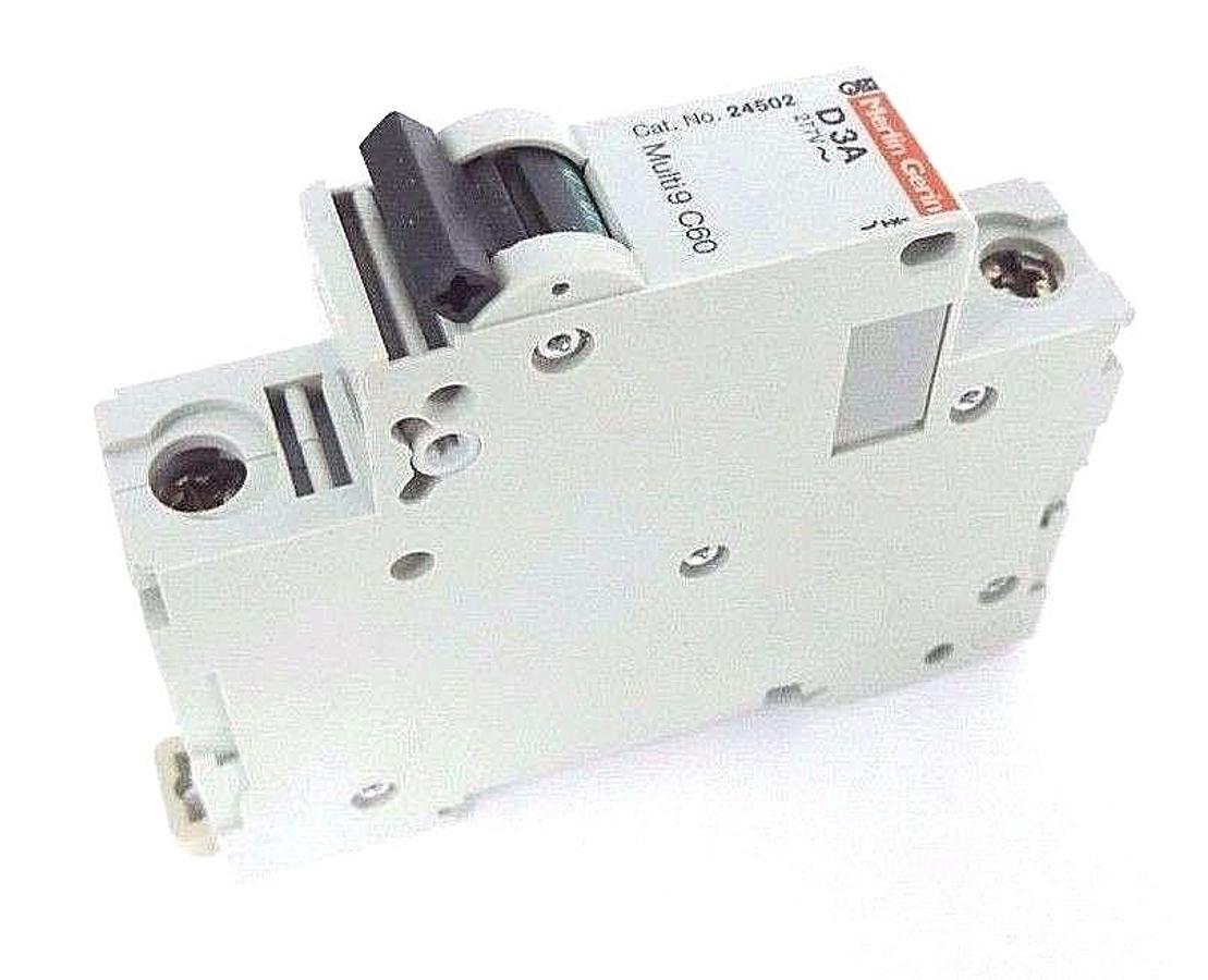 NIB SQUARE D MULTI 9 C60 MINIATURE SUPPLEMENTARY PROTECTOR 24502, 3A, 1POLE