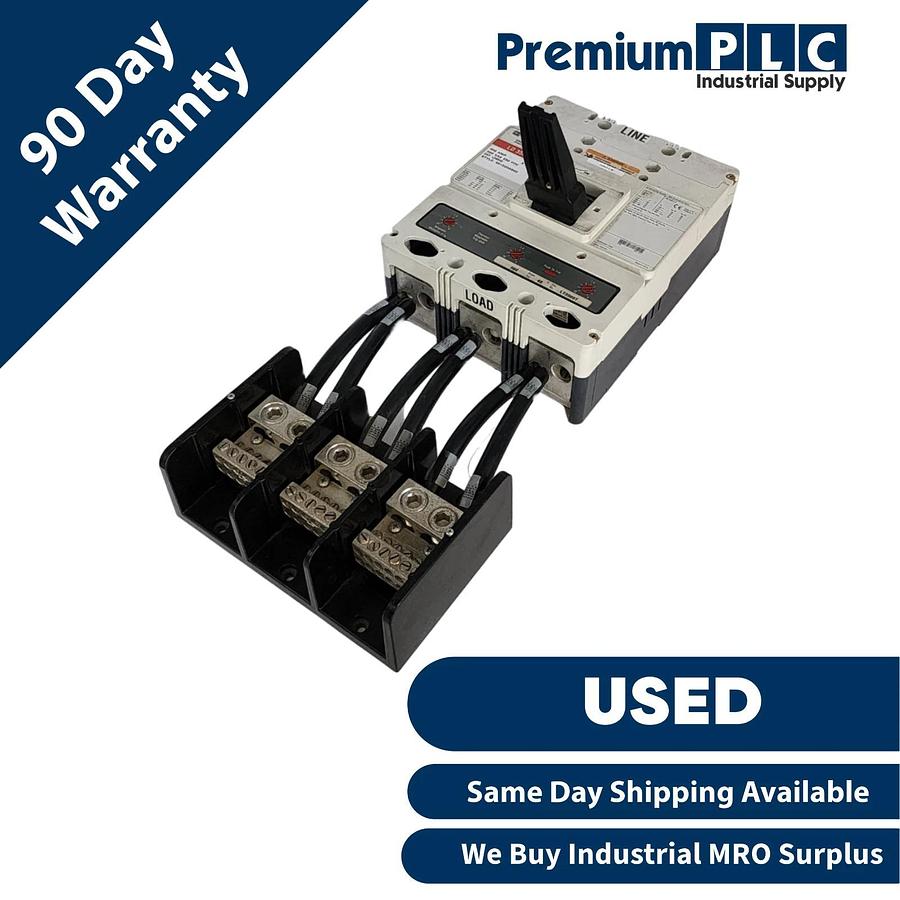 Used CUTLER-HAMMER LD3500 (6613C98G02) 3P 500A LD35k CIRCUIT BREAKER W/LT3500T TRIP