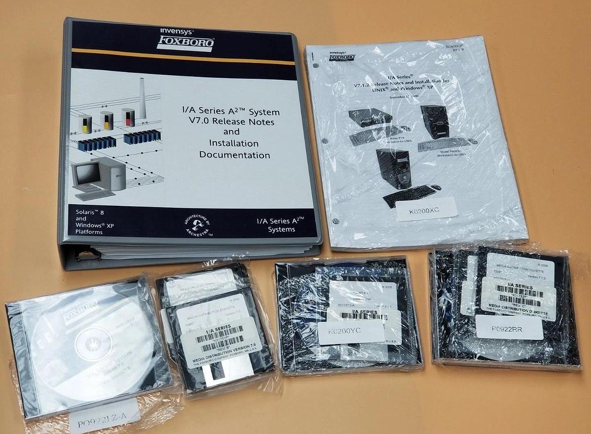Used NIB INVENSYS / FOXBORO K0200WF V7.xP79/80 WS REDUNDANT NETWORK SOLARIS MEDIA