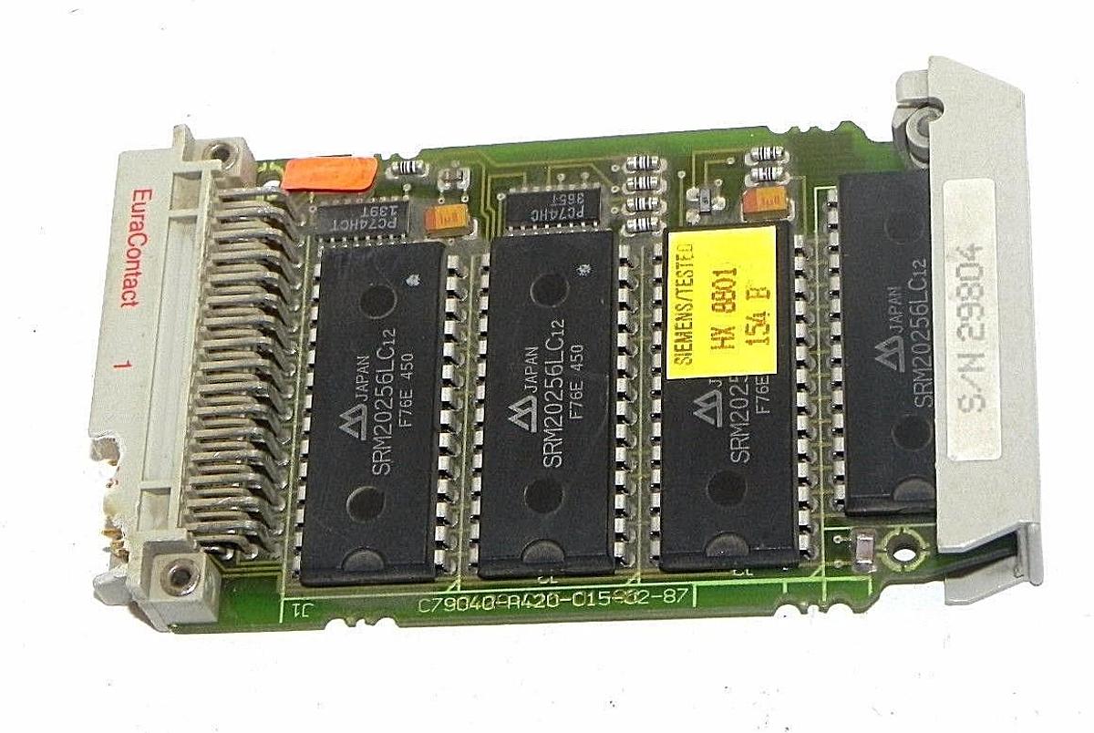 Used SIEMENS 6ES5-377-0AB41 MEMORY SUBMOD S5 377, 128K RAM LONG TYPE 6ES5377-0AB41