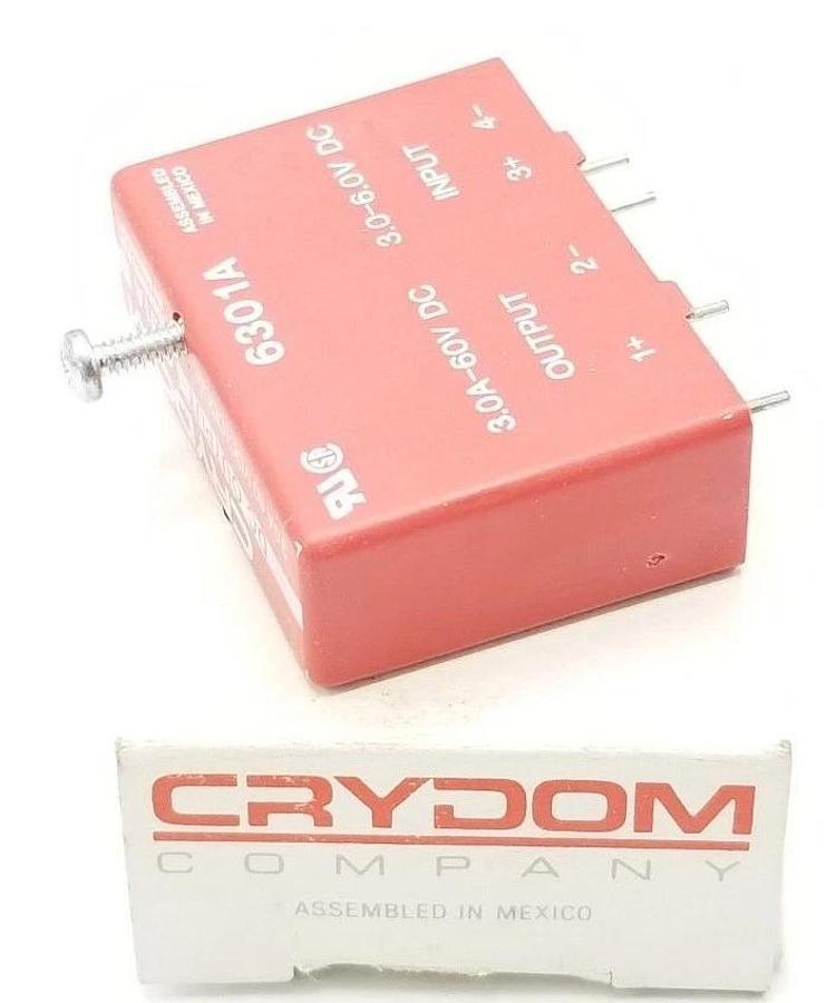 Used LOT OF 4 NIB CRYDOM 6301A DC OUTPUT MODULES 3A, 60VDC, ODC5