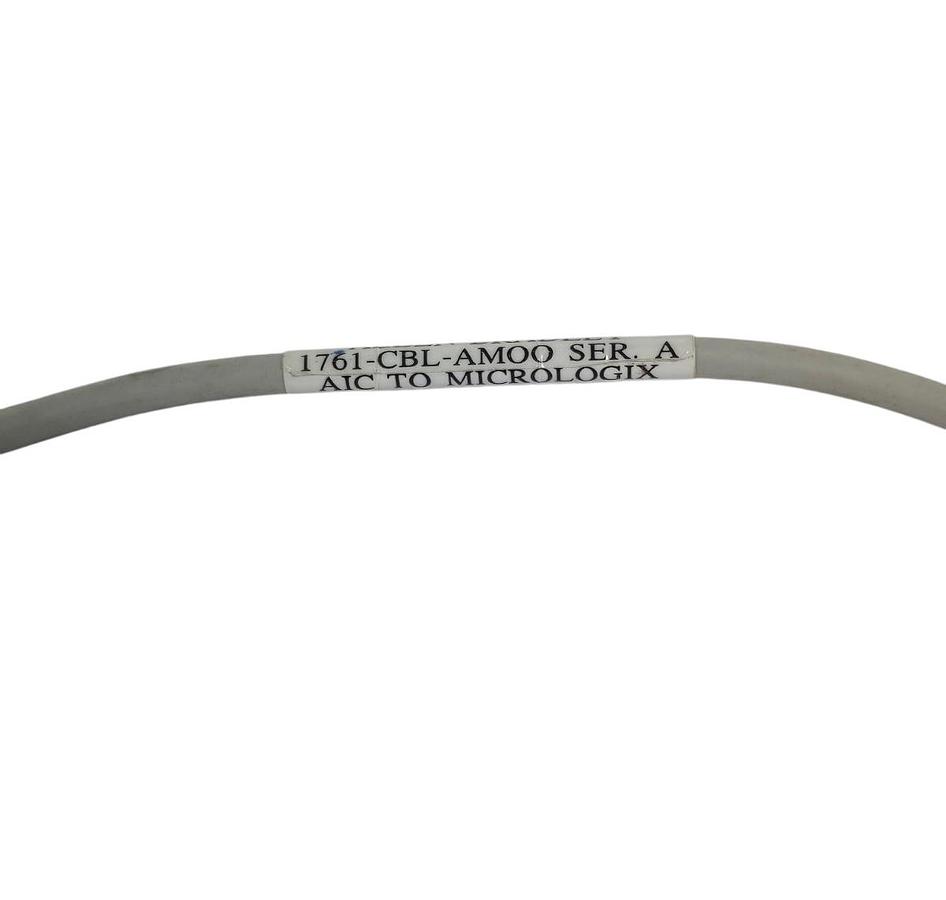 Used ALLEN BRADLEY 1761-CBL-AM00 SER A NETWORK CABLE MICROLOGIX 1000 8PIN MALE/MALE