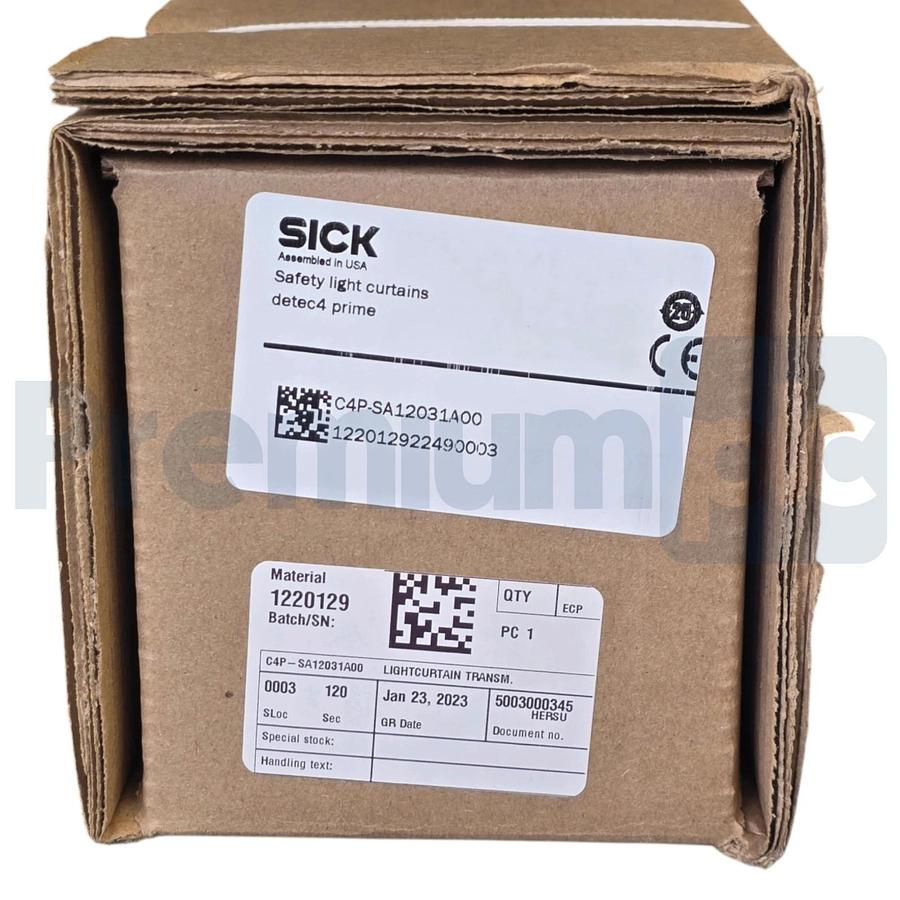 Used SICK C4P-SA12031A00 deTec4 Prime Safety Light Curtain Transmitter Sender 1220129
