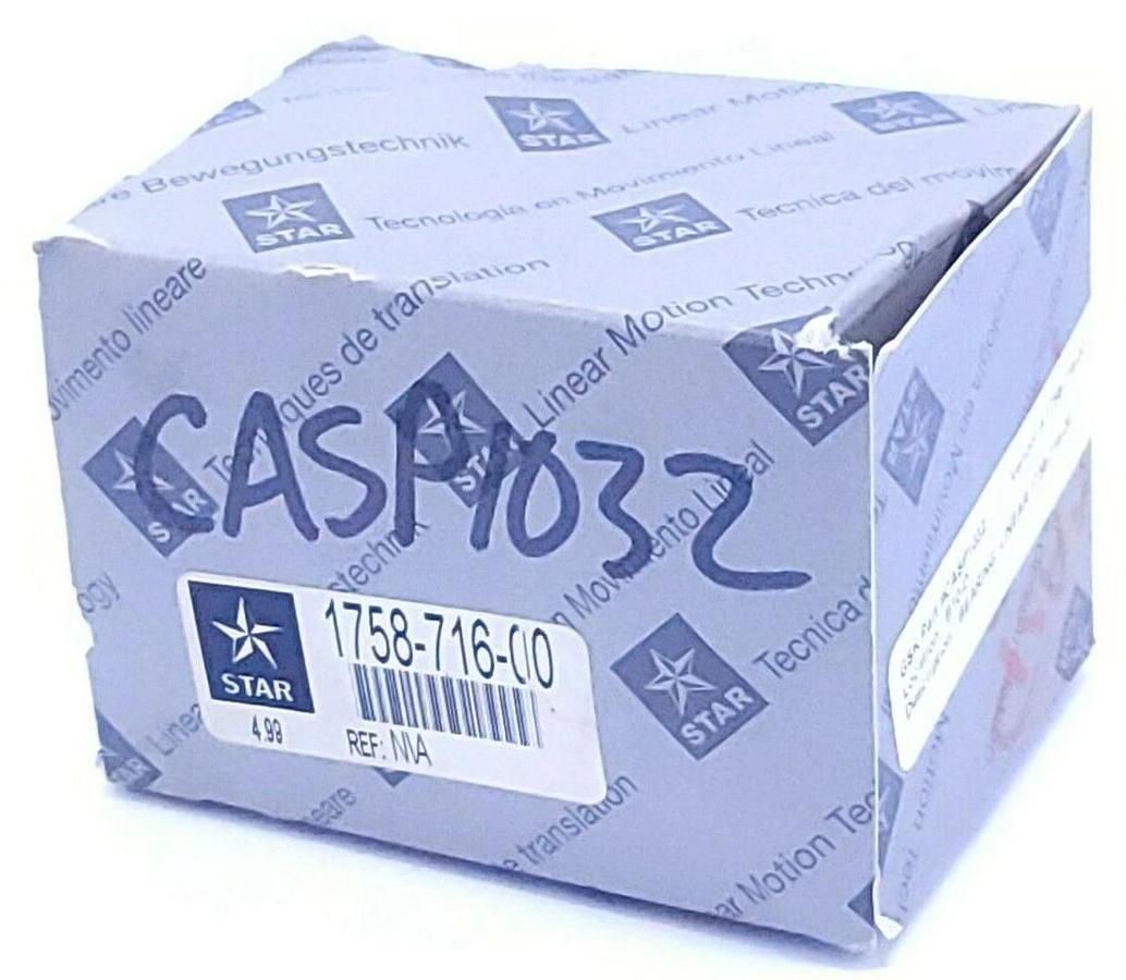 Used NIB STAR 1758-716-00 LINEAR BEARING 175871600