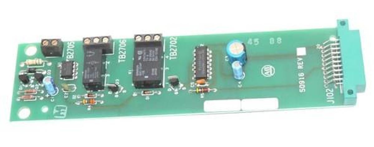 Used NEW ALLEN BRADLEY 50916 TRIP CONTROL BOARD REV. 02