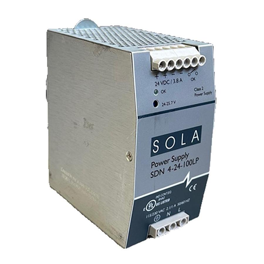 Used EMERSON SOLA SDN 4-24-100LP / SDN424100LP POWER SUPPLY 1-PH 115/230VAC 50/60Hz