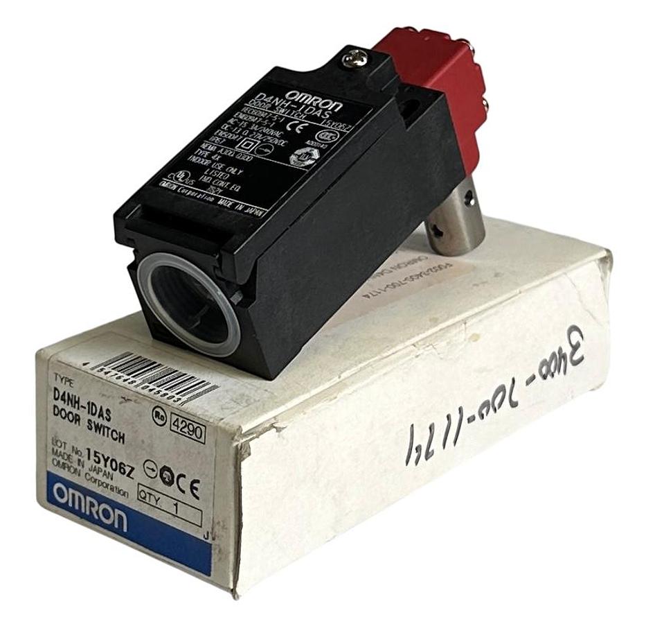 Used NEW OMRON D4NH-1DAS / D4NH1DAS SAFETY DOOR HINGE SWITCH 3A/240VAC 27A/250VDC