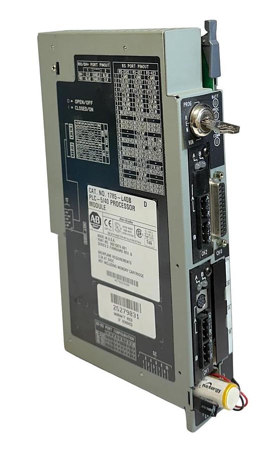 Refurbished ALLEN BRADLEY 1785-L40B /D PLC-5/40 PROCESSOR MODULE PLC 48K WORD SRAM REPAIRED