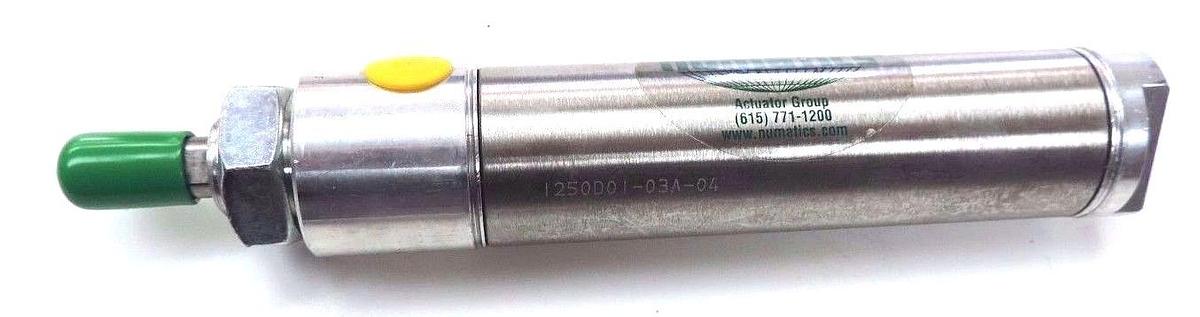 Used NEW NUMATICS 1250D01-03A-04 PNEUMATIC CYLINDER 1250D0103A04