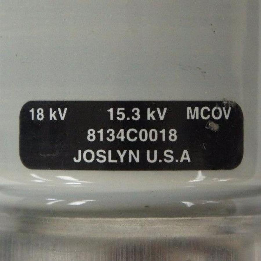 Used NEW JOSLYN 8305062 18KV ZQ MOV ARESSTER 15.3KV MCOV DISTRIB 8134C0018J001