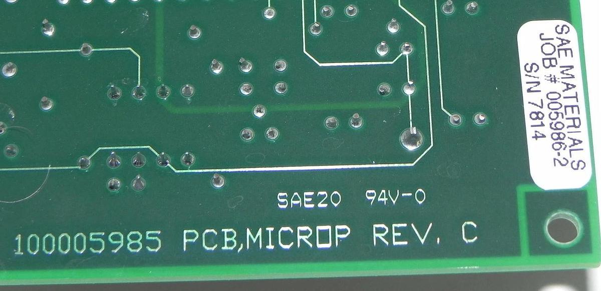 Used MKS INSTRUMENTS 100005986 ASSY, PCB, MICROP BOARD 100005985