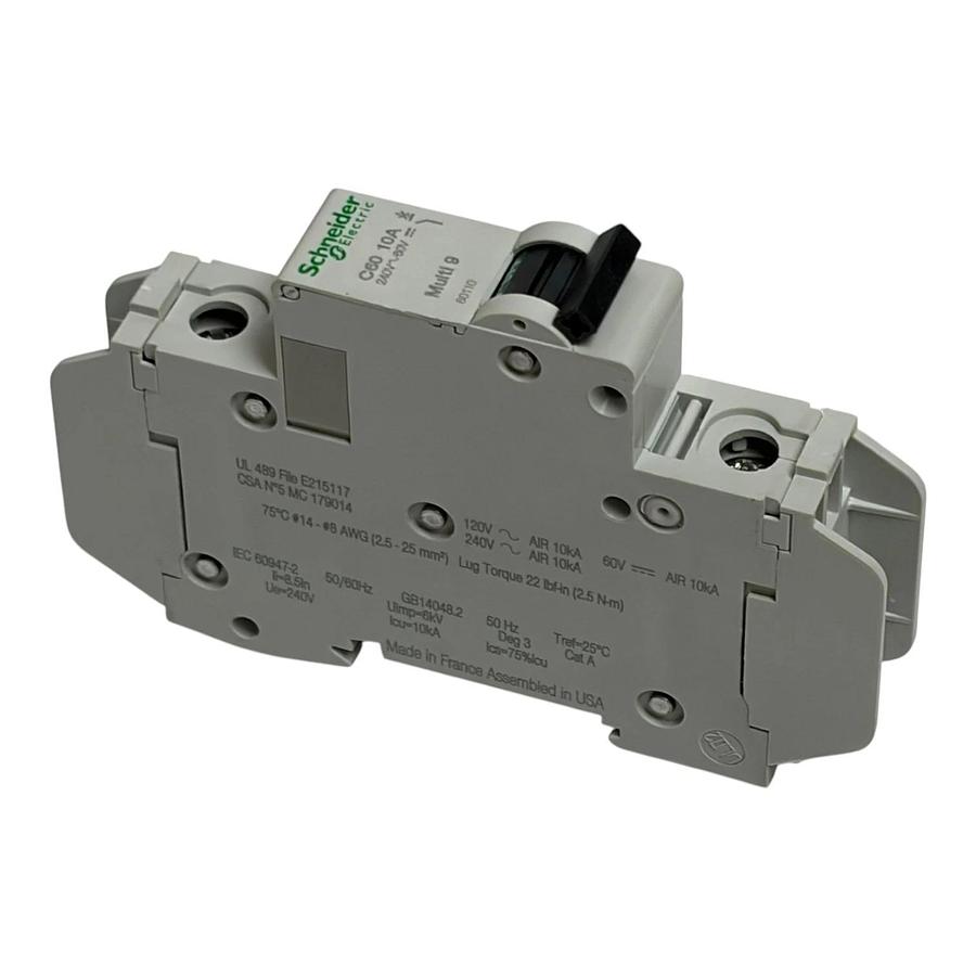 Schneider Electric Multi 9 C60 10A Circuit Breaker 60110 1 Pole 240V 60V New