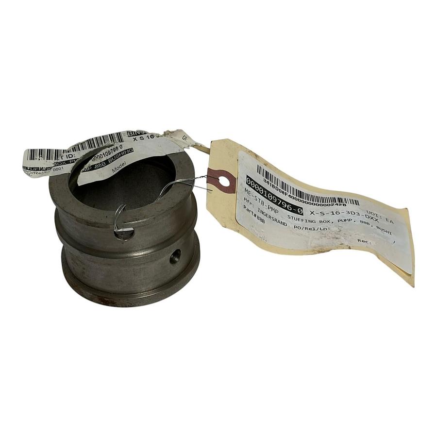 Used Ingersoll Rand Pump Bushing 88B Stuffing Box 0000109796-0 X-S-16-3D3-DXX OEM