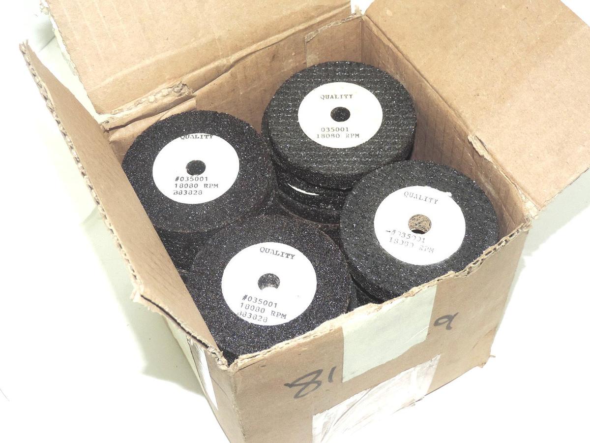 Used LOT OF 40 NEW NORTON QUALITY #035001 1/2" X 3" GRINDING WHEELS 18080 RPM B83828