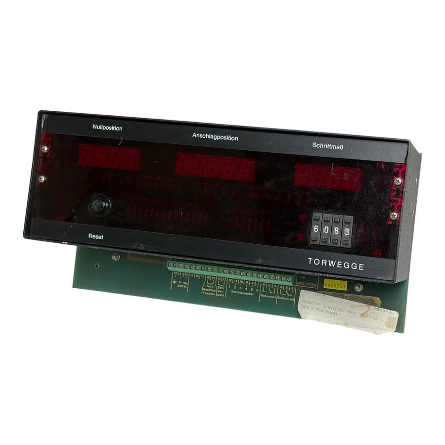 Used Torwegge Counter Control SPZ 7177/2 Zahlsteuerung Industrial Position Display