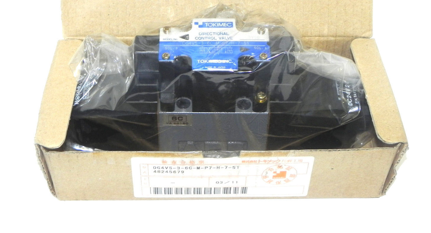 NIB TOKIMEC DG4VS-3-6C-M-P7-H-7-51 DIRECTIONAL VALVE DG4VS36CMP7H751