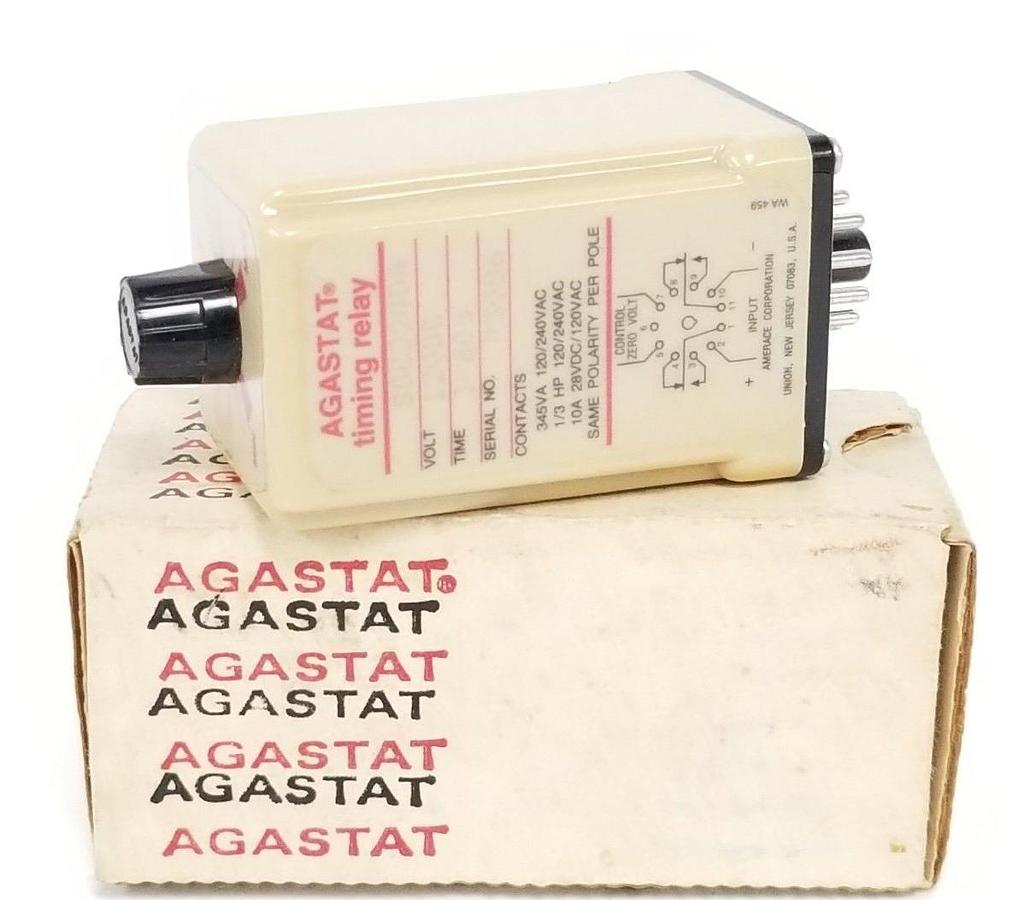 NIB AGASTAT SSC22QDA TIME DELAY RELAY 2-60s 12VDC 10A 28VDC/120VAC