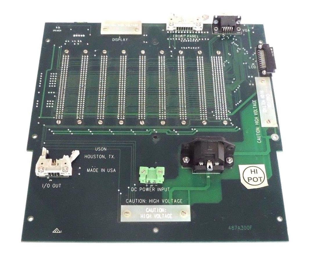 Used USON 487-A300F BACKPLANE BOARD, 487A300F