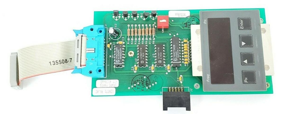 Used ALLEN BRADLEY 120771 REV. 02 DRIVE INTERFACE BOARD 120663 W/ 135508-7 CABLE
