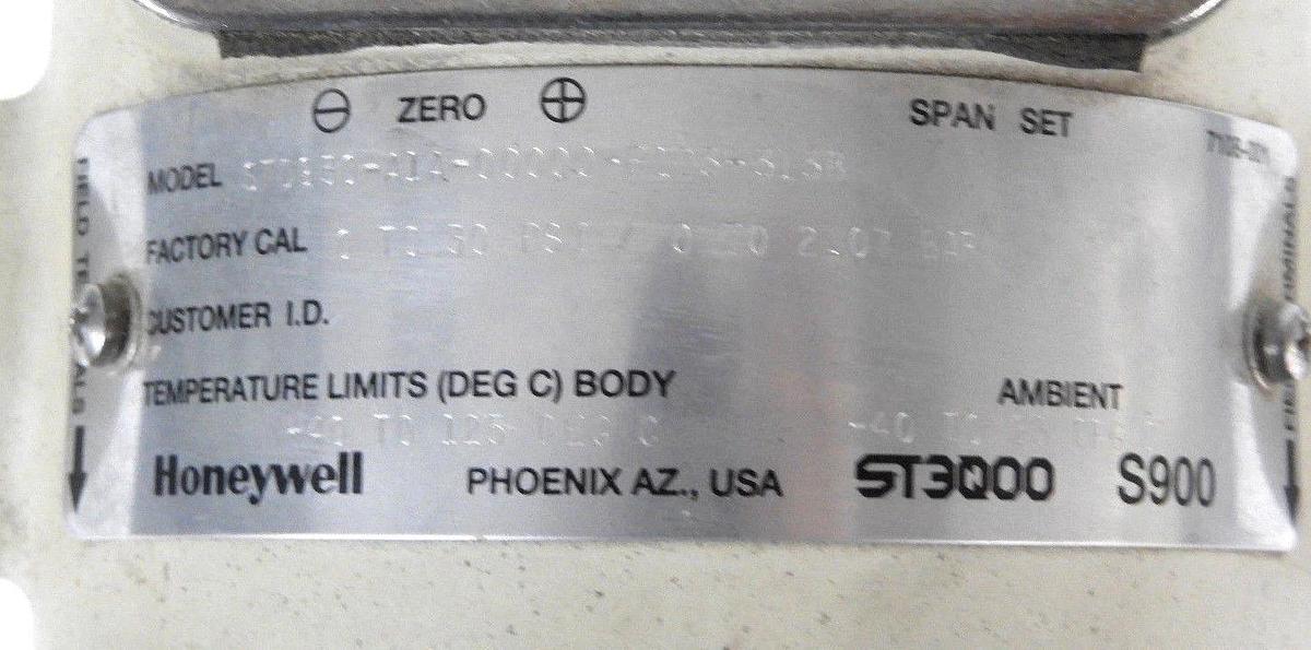 Used HONEYWELL STD930 PRESSURE TRANSDUCER 0-30PSI, STD930-A1A-00000-F1D3-3138