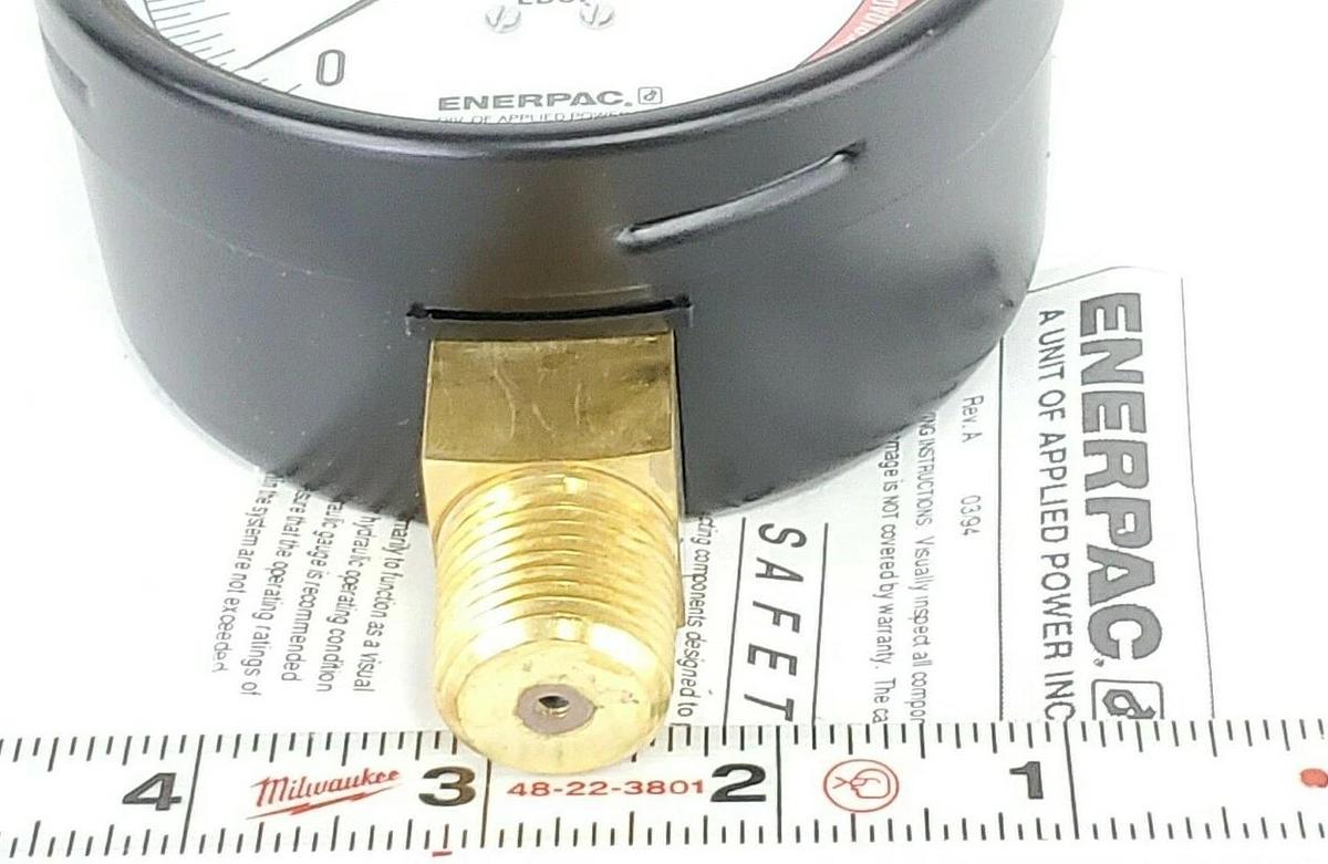 NIB ENERPAC GF10S GAUGE RANGE: 10,000 PSI CONN: 1/2'' NPT/LM, 8492263