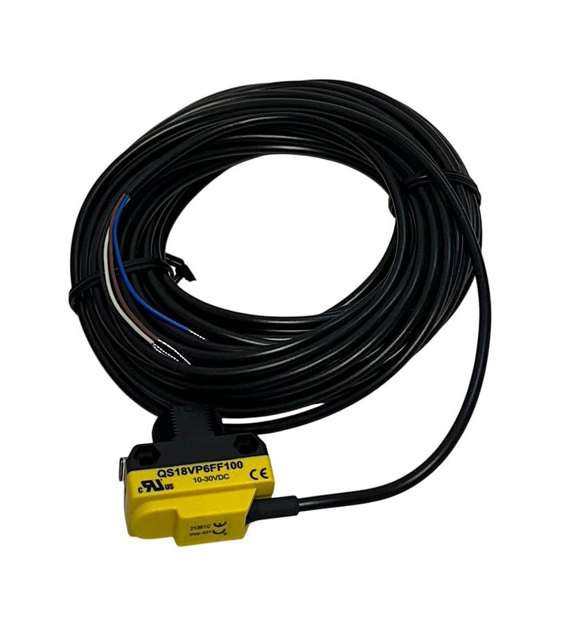 Used BANNER QS18VP6FF100 W/30 / 72095 WORLD-BEAM PHOTOELECTRIC SENSOR 10-30VDC NSMP