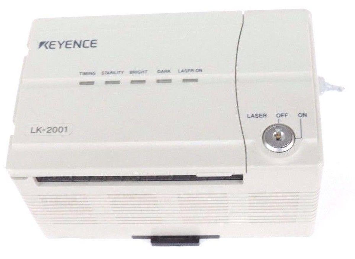 Used KEYENCE LK-2001 CONTROLLER LASER DISPLACEMENT HI PRECISION 24VDC, LK2001