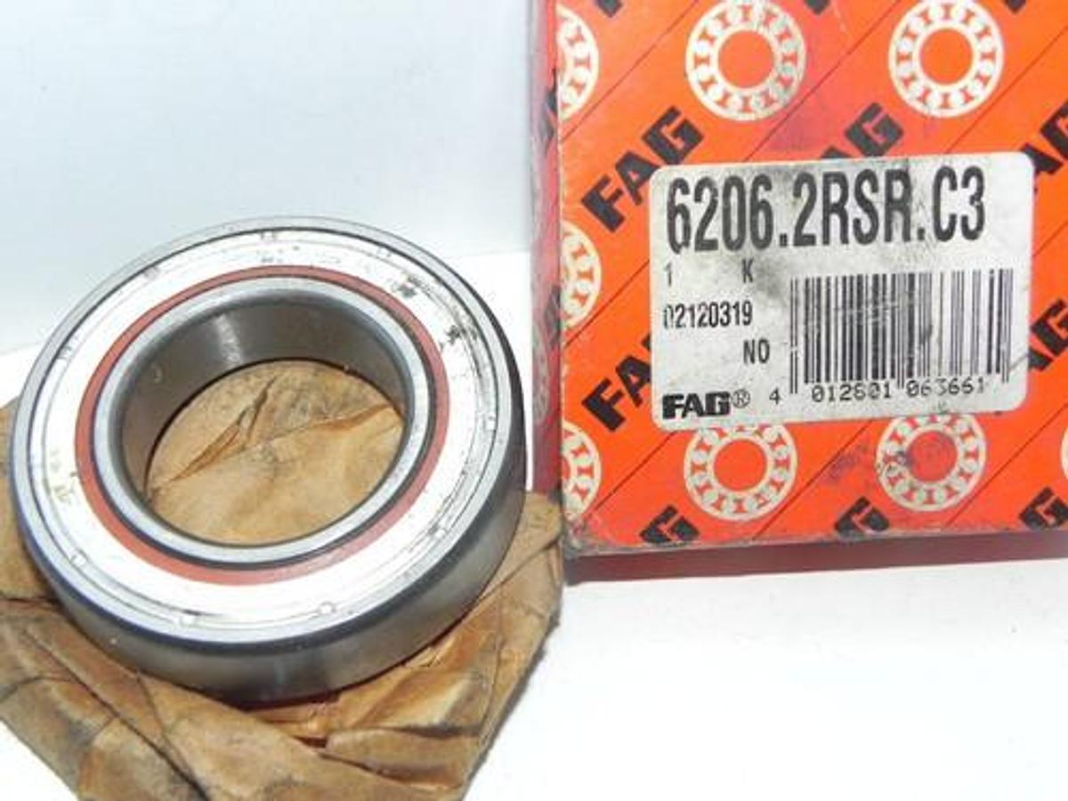 NIB FAG 6206.2RSR.C3 BEARING 62062RSRC3