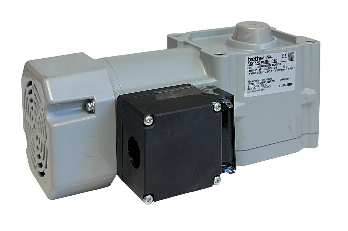 Used BROTHER F2S15N010-BMRF1C / F2S15N010BMRF1C INDUCTION GEARMOTOR 1/15HP 10:1 NSNP