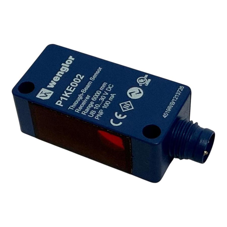 Wenglor P1KE002 Through-Beam Photoelectric Sensor Receiver with BEF-SET-01 Mount