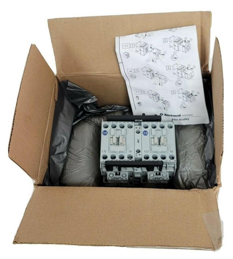 Used NEW ALLEN BRADLEY 104-C12KG22 SER. B REVERSING CONTACTOR 104C12KG22